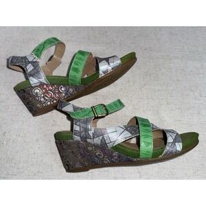 Women's L'ARTISTE Spring Step Leanna STRAP SANDALS 40 US 10 Leather Heals Shoes